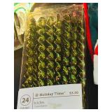 LL - Holiday Decor Collection with Stockings, Ornaments, Snow Globe, and Figurines