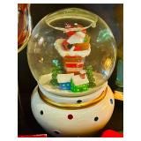 LL - Holiday Decor Collection with Stockings, Ornaments, Snow Globe, and Figurines