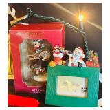LL - Holiday Decor Collection with Stockings, Ornaments, Snow Globe, and Figurines