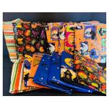 LL - Collection of Halloween and Autumn Plastic Tablecloths Assorted Sizes