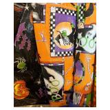 LL - Collection of Halloween and Autumn Plastic Tablecloths Assorted Sizes