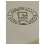 LL - Handpainted Italian Pottery Serving Bowl and 10-Inch Pitcher Set