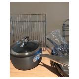LL - Mixed Cookware and Bakeware Collection with Pots, Pans, Racks, and Cast Iron Skillet