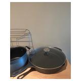 LL - Mixed Cookware and Bakeware Collection with Pots, Pans, Racks, and Cast Iron Skillet