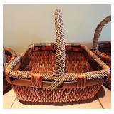 LL - Set of 3 Harvest Home Collections Woven Baskets