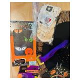 LL - Large Lot of Halloween Decorations, Signs, and Craft Supplies