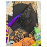 LL - Large Lot of Halloween Decorations, Signs, and Craft Supplies