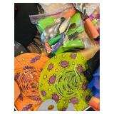 LL - Large Lot of Halloween Decorations, Signs, and Craft Supplies