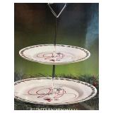 LL - Assorted Kitchen Utensils, Flatware, and International Silver Company Two-Tier Server