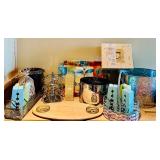 LL - Mixed Home and Decor Lot with Ice Buckets, Planter, Gift Set and Accessories
