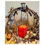 LL - Autumn and Halloween Decor Collection with Pumpkins, Signs, Candle, and Garland