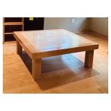 LL - Square Stone Top Coffee Table