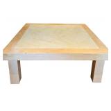 LL - Square Stone Top Coffee Table