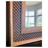 ML - Large Decorative Wall Mirror with Ornate Bronze Frame