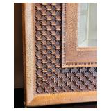 ML - Large Decorative Wall Mirror with Ornate Bronze Frame