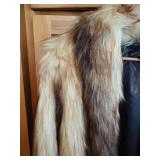 Donna Salyers Fabulous Furs Faux Fur Coat Size M