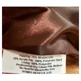 Donna Salyers Fabulous Furs Faux Fur Coat Size M