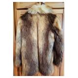 Donna Salyers Fabulous Furs Faux Fur Coat Size M