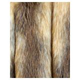 Donna Salyers Fabulous Furs Faux Fur Coat Size M