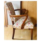 Pair of Vintage Floral Upholstered Armchairs