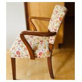 Pair of Vintage Floral Upholstered Armchairs