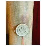 LR - Set of 6 Decorative Pillar Candles with Tray and Medallions