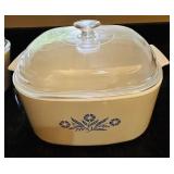 LR - Vintage CorningWare Blue Cornflower and Pyrex Bakeware Collection