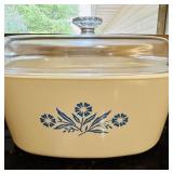 LR - Vintage CorningWare Blue Cornflower and Pyrex Bakeware Collection