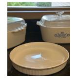 LR - Vintage CorningWare Blue Cornflower and Pyrex Bakeware Collection