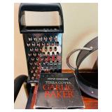 LR - Assorted Kitchenware Collection with Nespresso Machine, Pizza Pan, Garlic Baker, and More