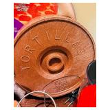 LR - Assorted Kitchenware Collection with Nespresso Machine, Pizza Pan, Garlic Baker, and More