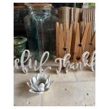 LR - Decorative Home Decor Collection with Figurines, Clocks, Shells, and Accents