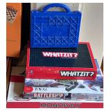 LR - Collection of 7 Board Games and Puzzles Including Monopoly, Battleship, and Chess