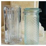 LR - Barware and Decor Collection with Movado Desk Clock, Cocktail Set, and Glassware