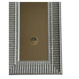 LR - Set of 3 Decorative Rectangular Mirrors with Silver Frames