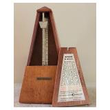 LR - Vintage Seth Thomas Mechanical Pyramid Metronome with Case