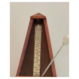 LR - Vintage Seth Thomas Mechanical Pyramid Metronome with Case