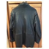 LR - Marc New York Black Leather Jacket Size M