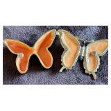 LR - Decorative Jeweled Butterfly Trinket Box with Yellow Enamel