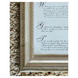 LR - Set of 2 Framed Inspirational Wall Art Prints with Asian Calligraphy