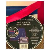 LR - Nautical Anchor Beach Tote and Family Blanket with Wet/Dry Pouch