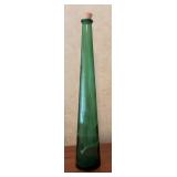 U - Set of 4 Decorative Glass Bottles with Cork Stoppers