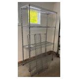 G - Six Shelf Metal Rolling Storage Rack
