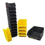 G - Lot of Organizational Storage Bins and 2 Packs of Assorted Bungee Cords