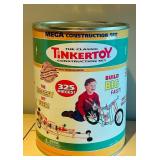 LL - Vintage Tinkertoy Classic Mega Construction Set 325 Pieces in Canister