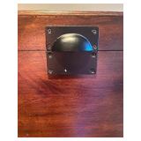 LL - Vintage Wooden Storage Chest with Metal Handles