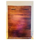 LL - Vintage Wooden Storage Chest with Metal Handles