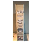 LL - Galvanized Lazy Susan Serving Tray with Removable Melamine Pieces