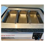 LL - Nesco 18 Roaster Oven with 3 Removable Pans and Repaired Cord