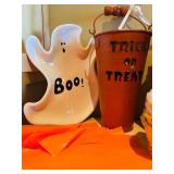 LL - Large Halloween Decor Collection with Bowls, Plates, Lights, Spreader Knives and Animated Prop